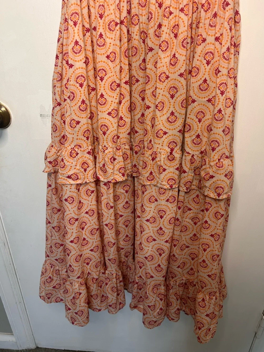 ANTHROPOLOGIE LOVE & LIBERATION TIERED SIDE CUTOUT SUNDRESS SIZE SMALL - Picture 5 of 14